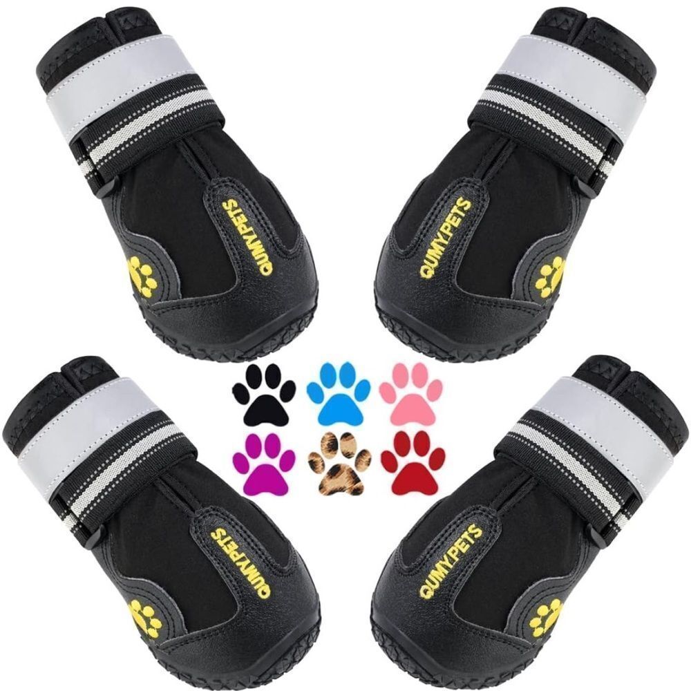 NEW QUMY Waterproof Dog Shoes | Medium Dog Booties